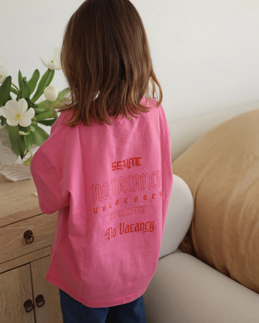 SSAINT - Kids No Vacancy Tee - Dark Pink