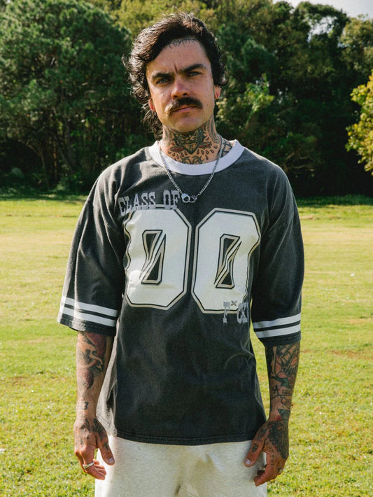 Billy Bones Club - Class of '00 Ringer Tee - Washed Black
