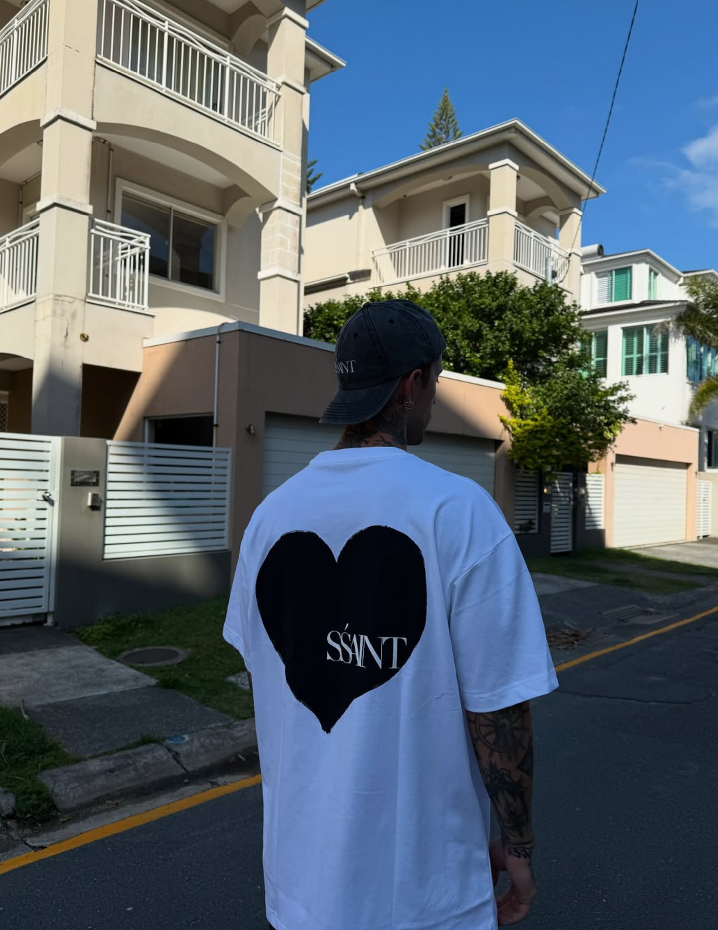 SSAINT - Heart Tee - Black