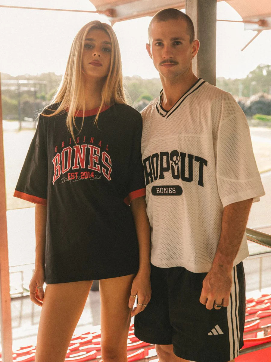 Billy Bones Club -  False Start Ringer Tee - Washed black