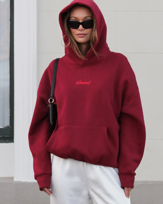 SSAINT - Logo Hoodie Cherry