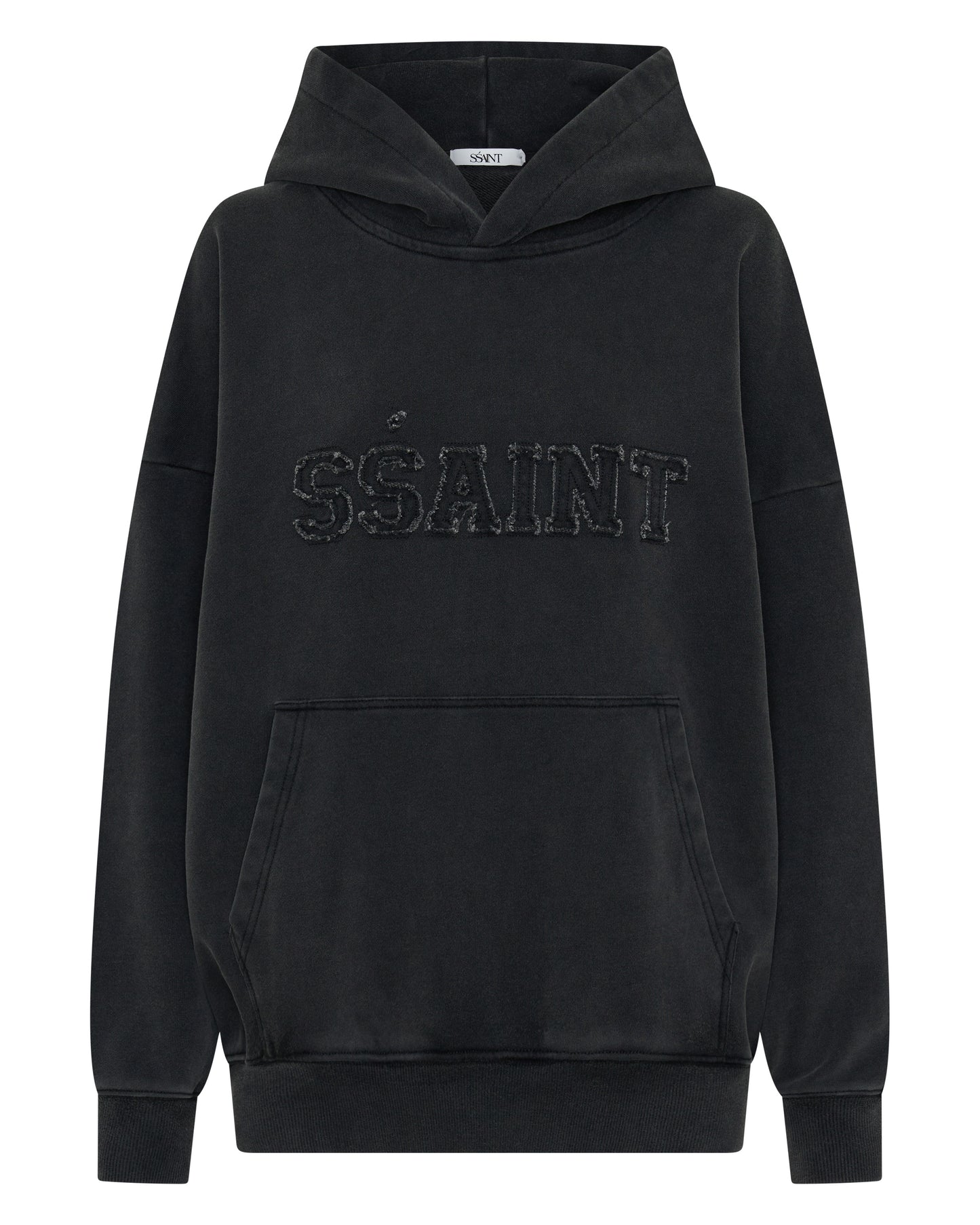 SSAINT - Champion Hoodie - Acid Wash Charcoal