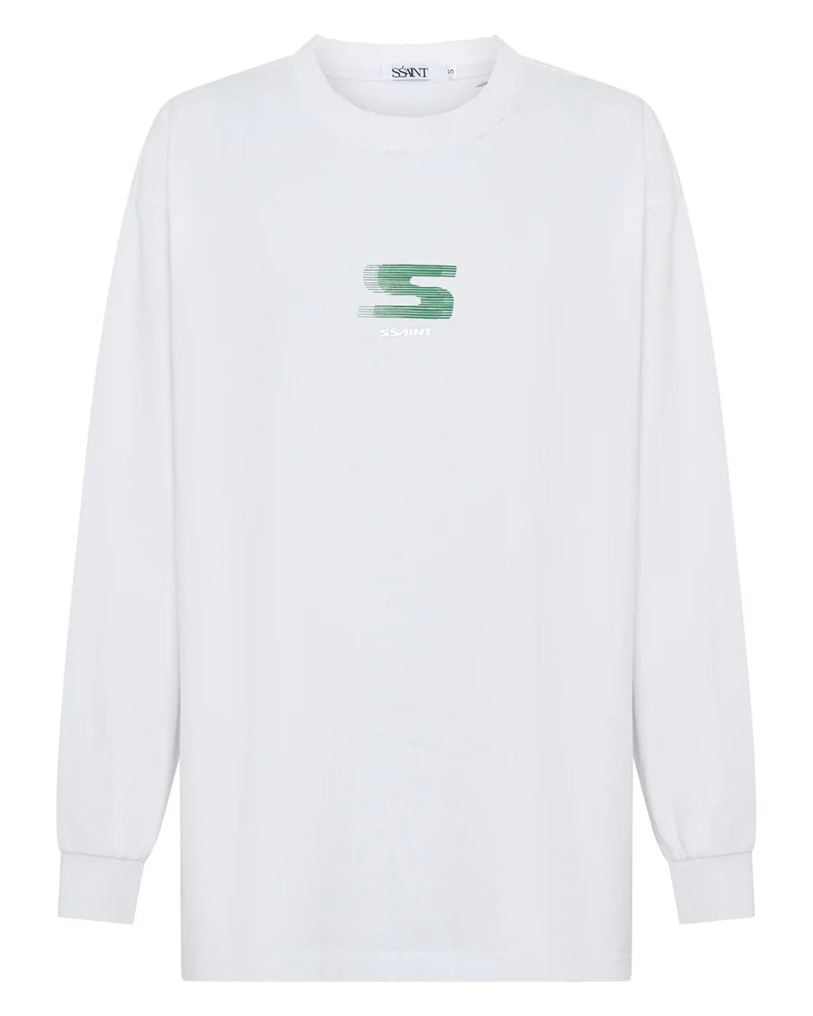 SSAINT - Rebel Long Sleeve - White & Green