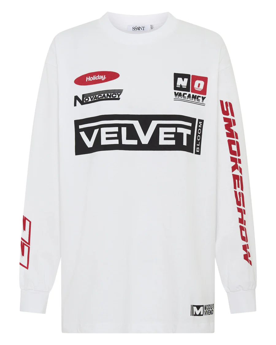SSAINT - Signature Moto Tee - White