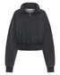 SSAINT - Acid Wash Crop Jacket - Charcoal