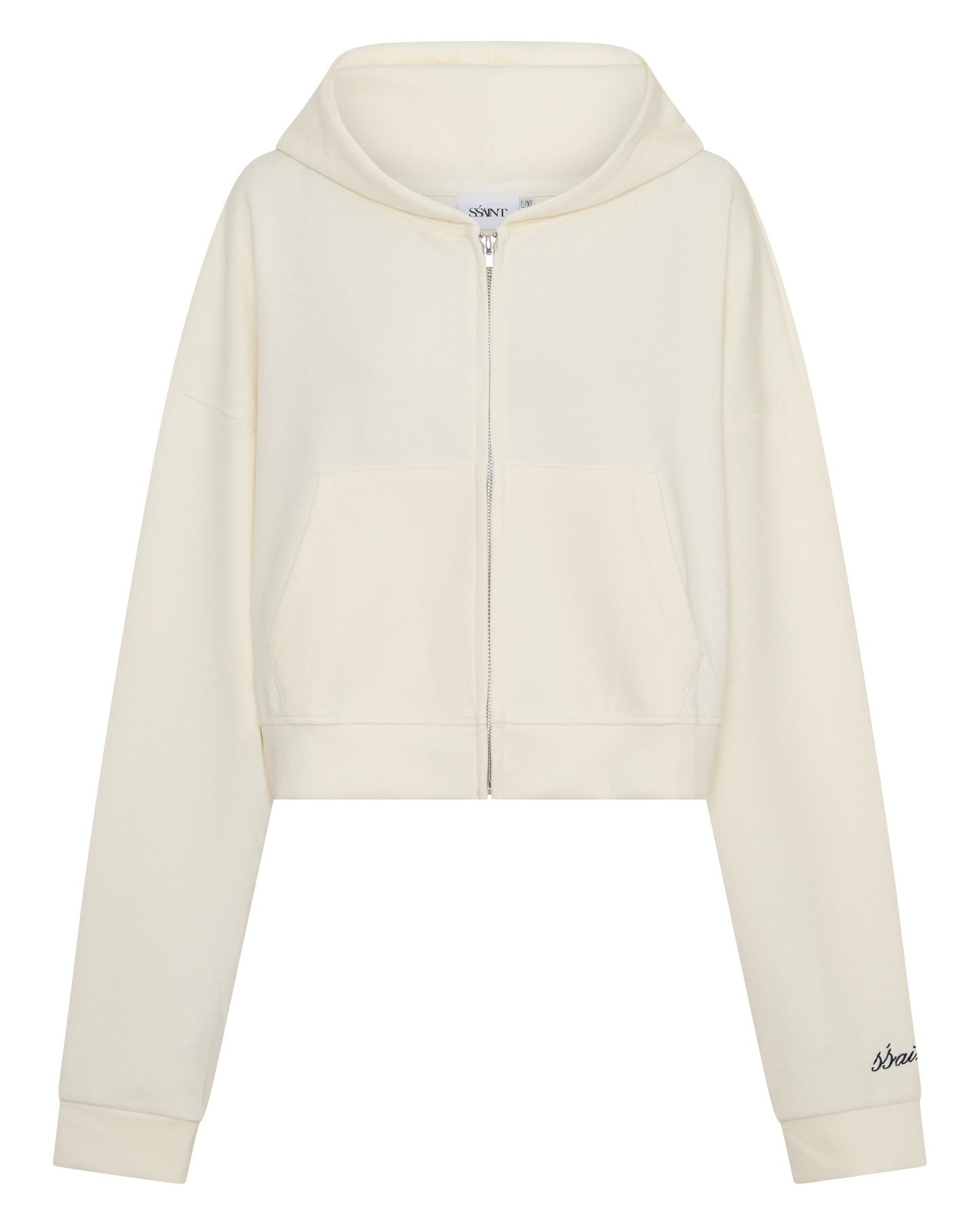 SSAINT - Cropped Hoodie - Butter & Navy