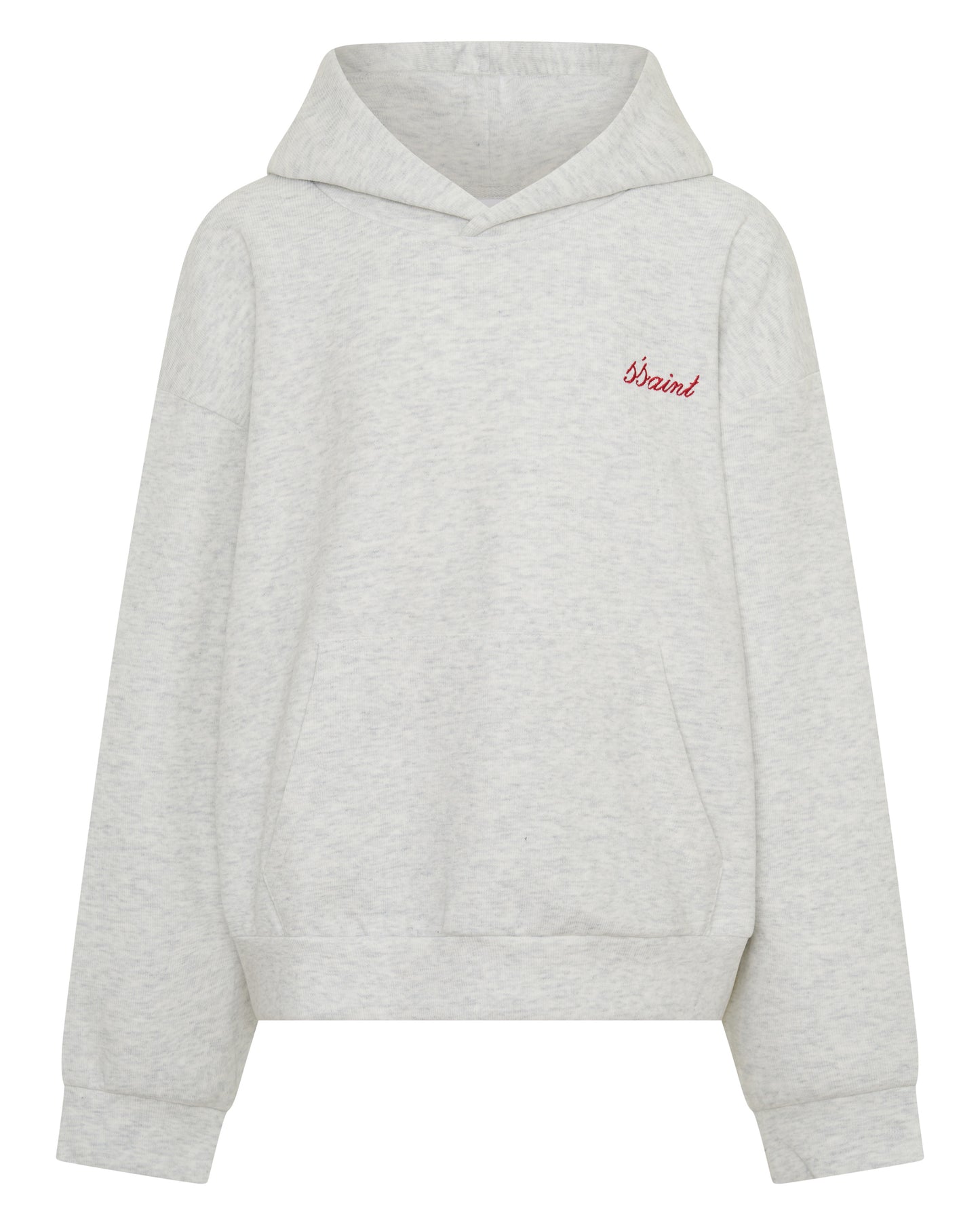 SSAINT - Cropped Hoodie - Grey & Red