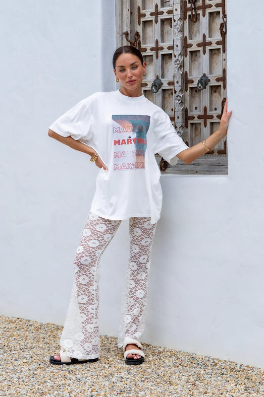 Peach & Parla - Dolce Lace Cream Pants