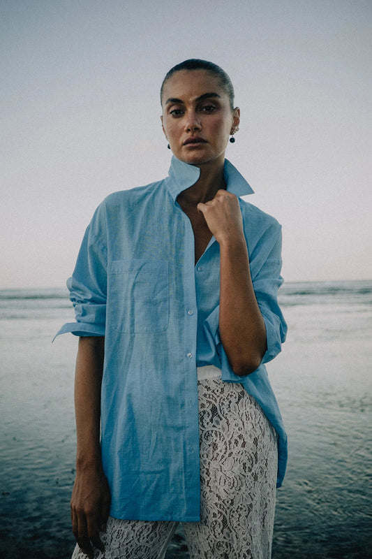 RAEF the label - Lala Shirt - Cornflower