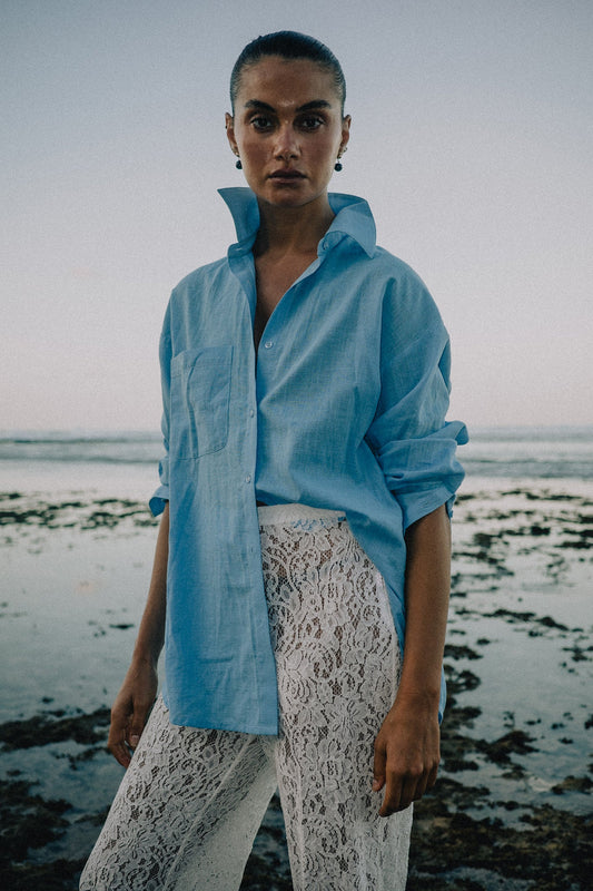 RAEF the label - Lala Shirt - Cornflower