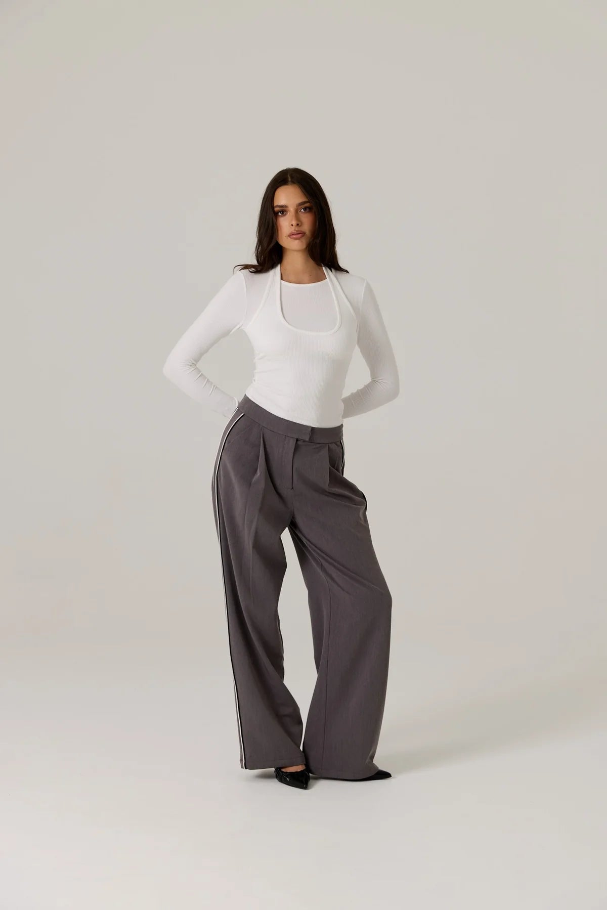 RAEF - Gia Double Layer Top - White