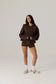 RAEF - Remy Zip Fleece Hoodie - Vintage Dark Truffle