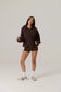 RAEF - Remy Zip Fleece Hoodie - Vintage Dark Truffle