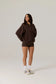 RAEF - Remy Zip Fleece Hoodie - Vintage Dark Truffle