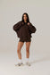 RAEF - Remy Zip Fleece Hoodie - Vintage Dark Truffle