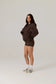 RAEF - Remy Zip Fleece Hoodie - Vintage Dark Truffle