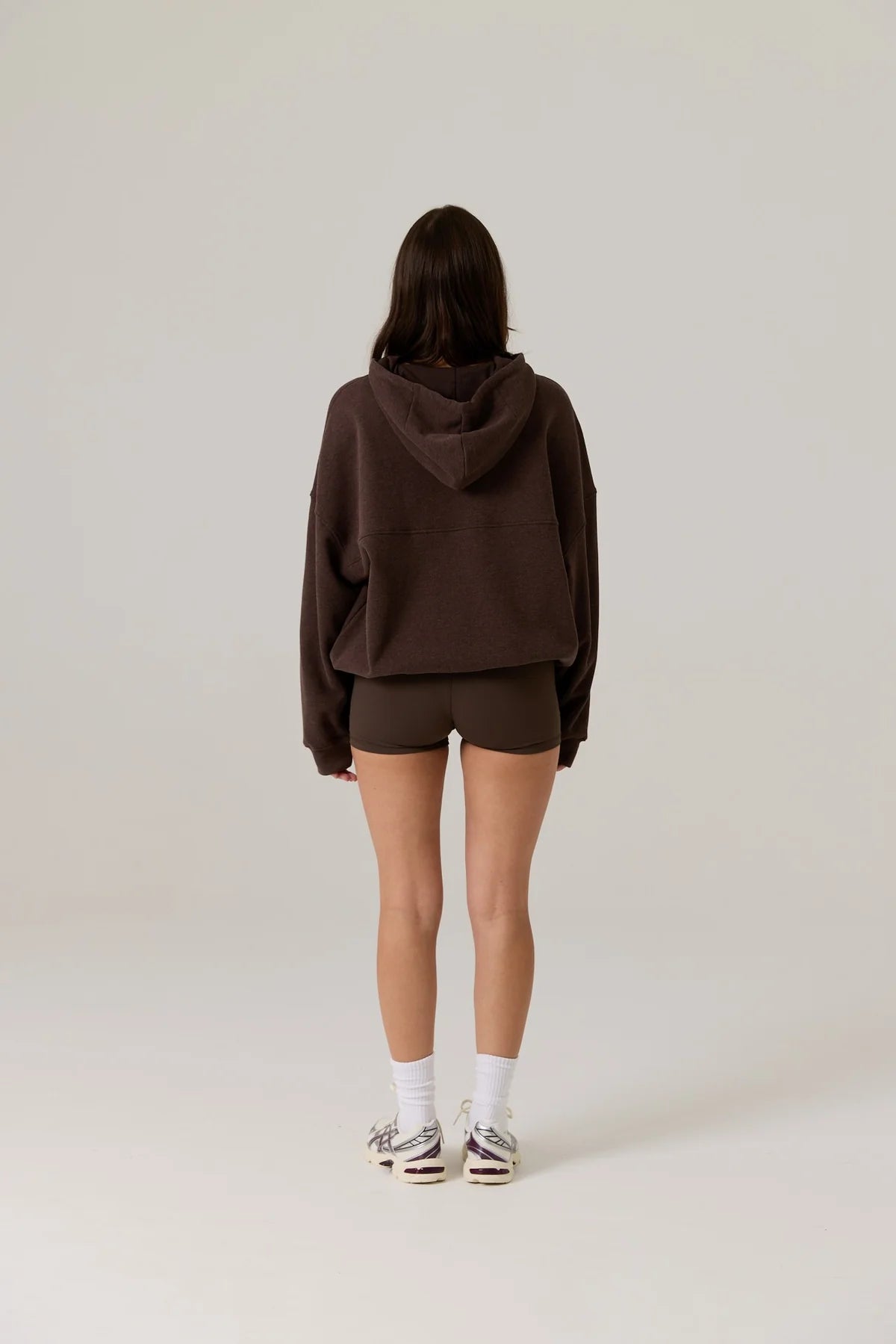 RAEF - Remy Zip Fleece Hoodie - Vintage Dark Truffle