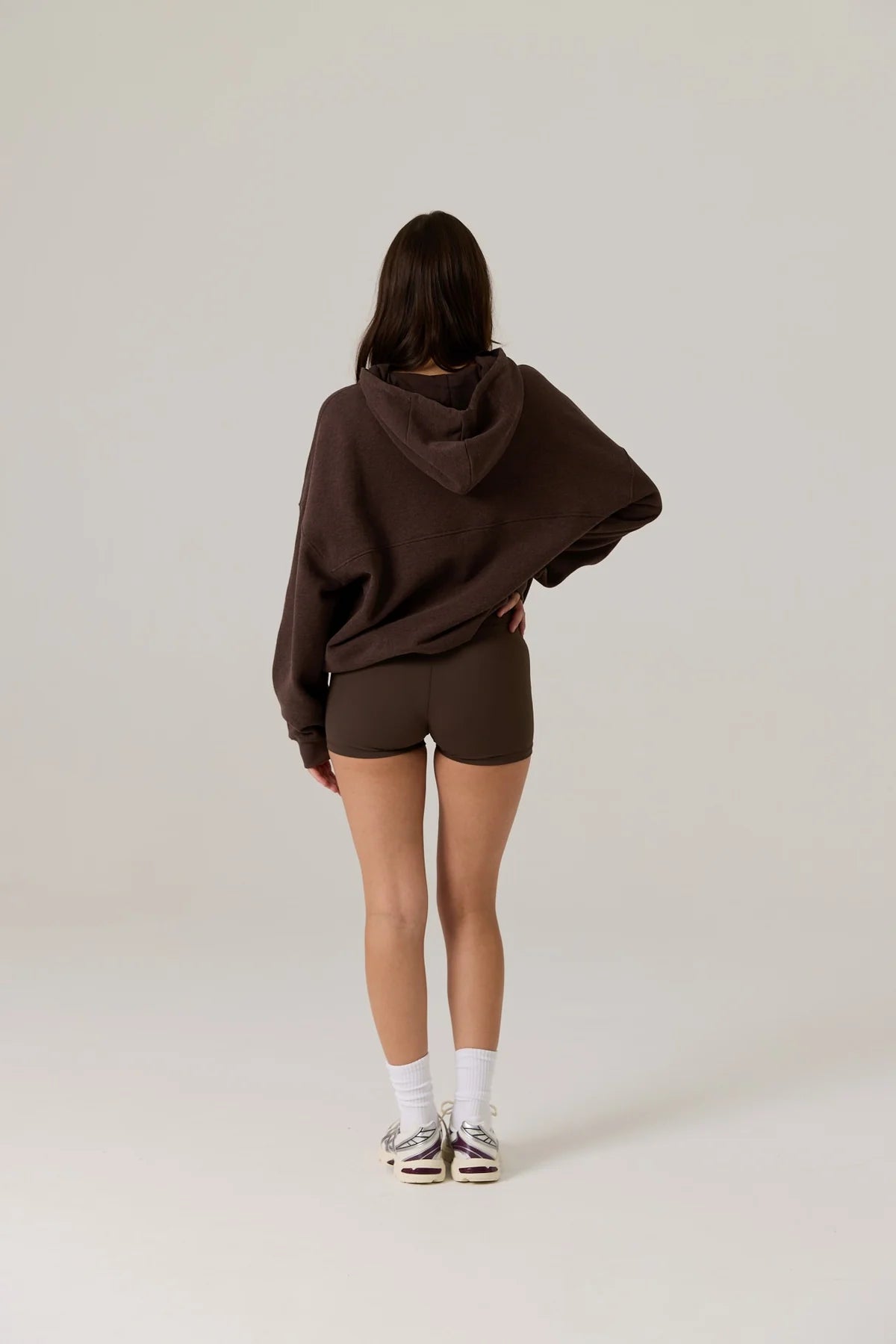 RAEF - Remy Zip Fleece Hoodie - Vintage Dark Truffle