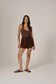 RAEF -  Valerie Ribbed Tank - Chocolate