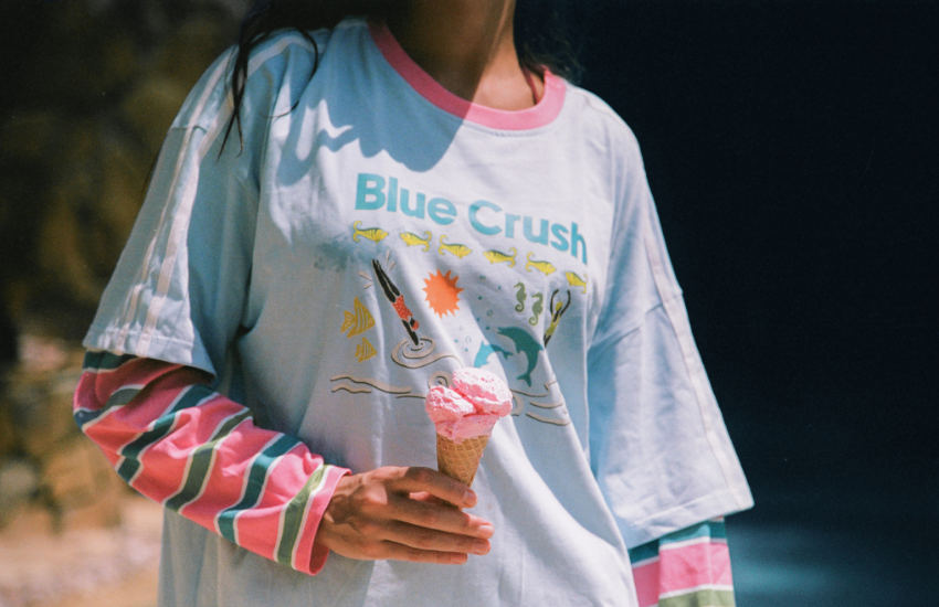 Spicy Dugong - Long Sleeve Blue Crush Layered Tee