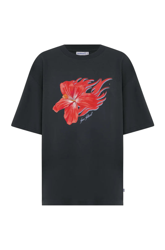 Sea Street - Flaming Hibiscus Short Sleeve T-Shirt