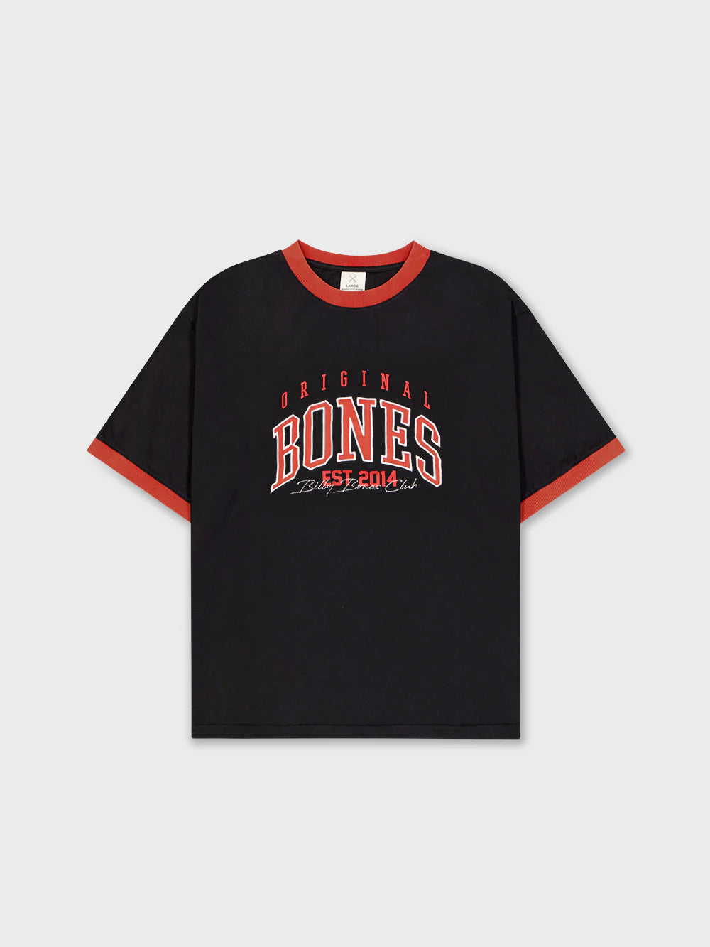 Billy Bones Club -  False Start Ringer Tee - Washed black