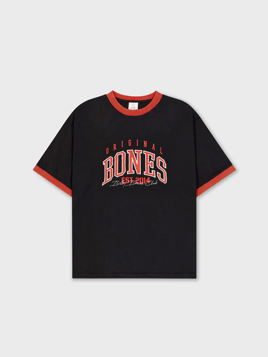 Billy Bones Club -  False Start Ringer Tee - Washed black
