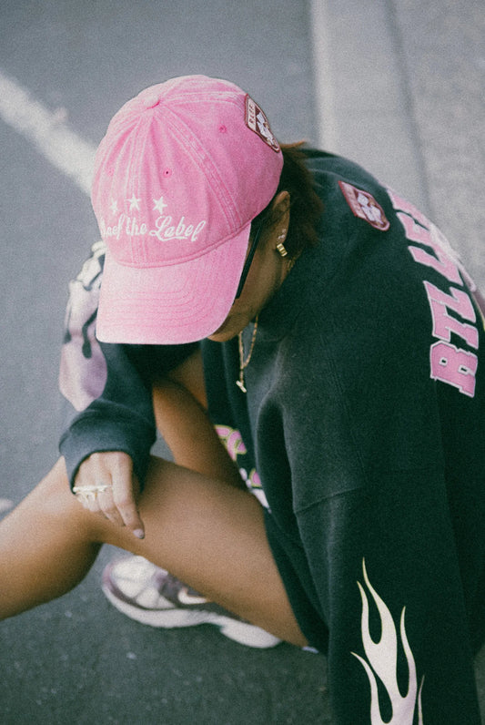 RAEF the label - Kaia Graphic Cap - Washed Pink