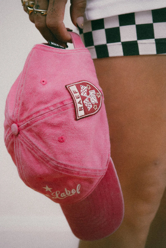 RAEF the label - Kaia Graphic Cap - Washed Pink