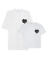 SSAINT - Heart Tee Black Matching Set