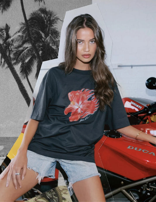 Sea Street - Flaming Hibiscus Short Sleeve T-Shirt