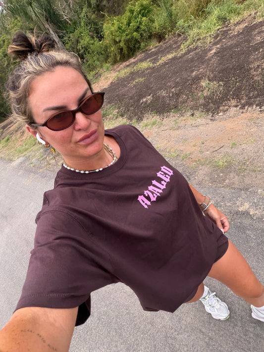 Azaleo - Luna Unisex Slouch Tee in Chocolate