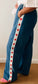 By Frankie - Blue Denim Red Star Pants