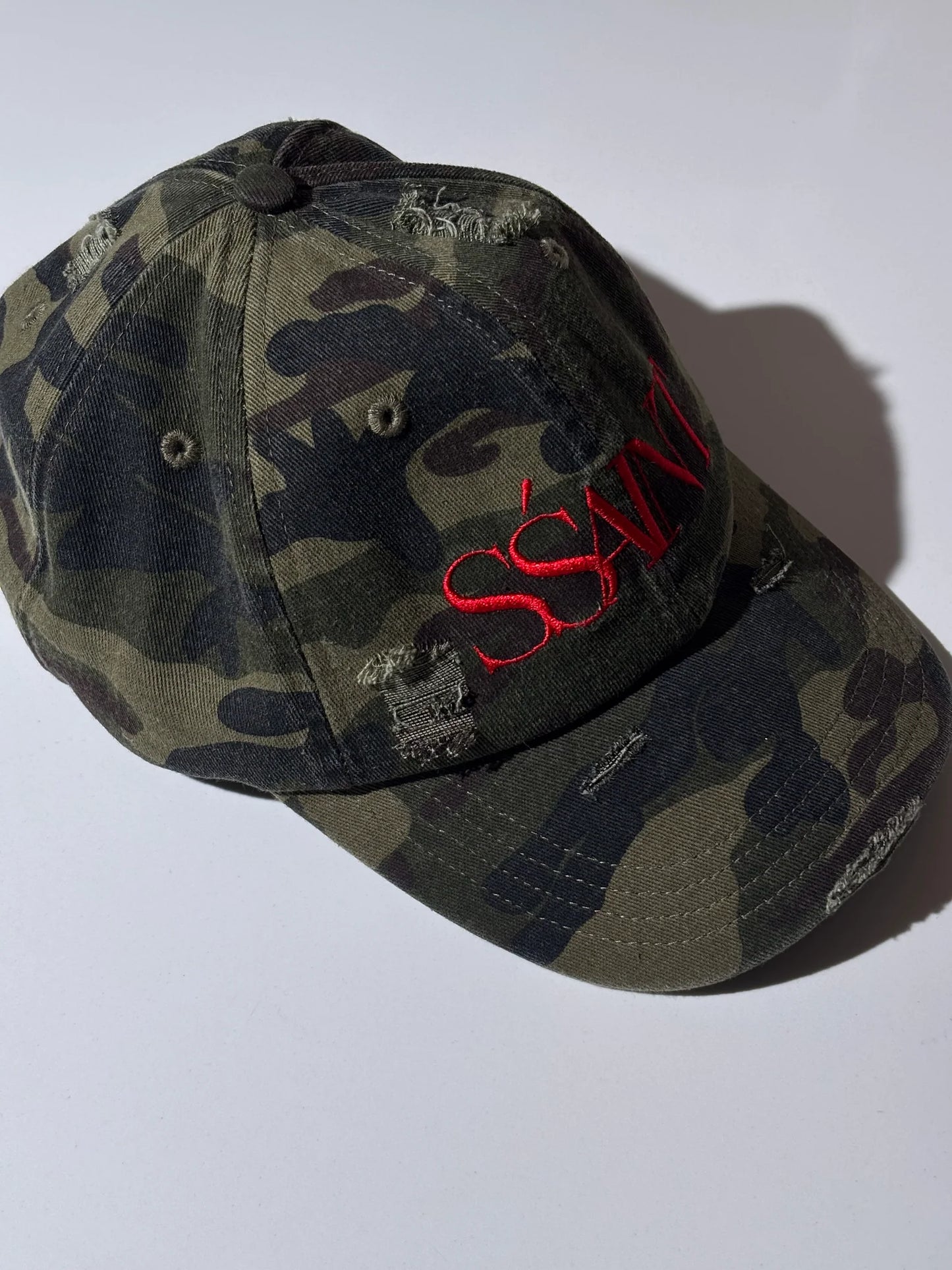 SSAINT - Camo Dad Cap - Cherry