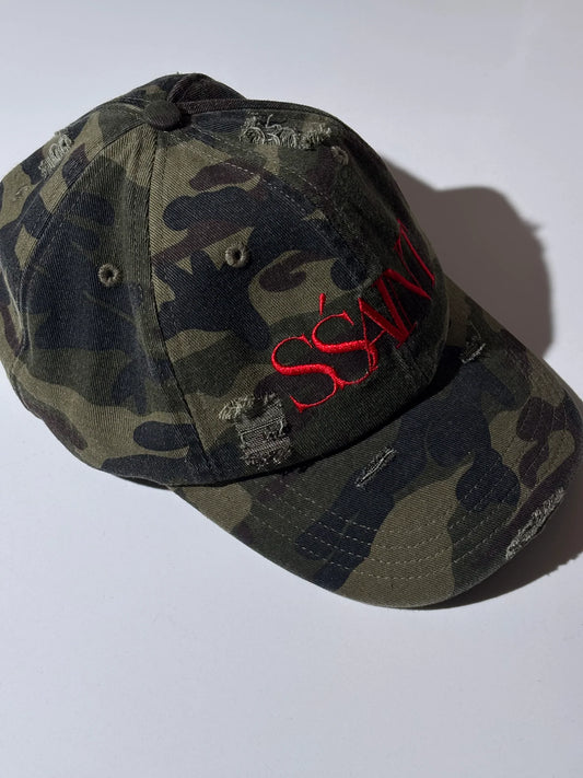 SSAINT - Camo Dad Cap - Cherry