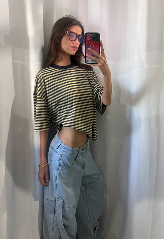 Lioness - Bloom Short Sleeve - Beige Stripe