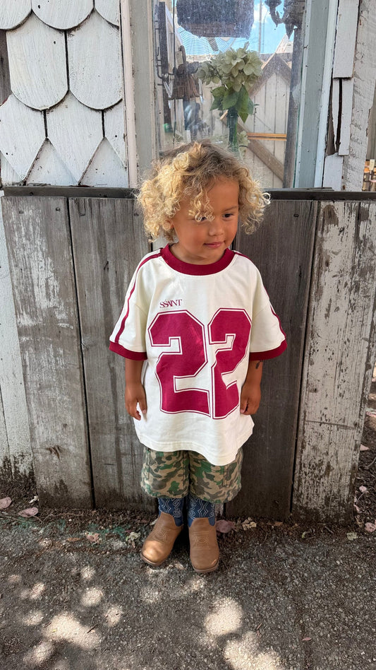 SSAINT - Kids/Youth Twenty Two Tee - Cherry