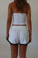 PRE ORDER - SSAINT - Reflective V Shorts - White