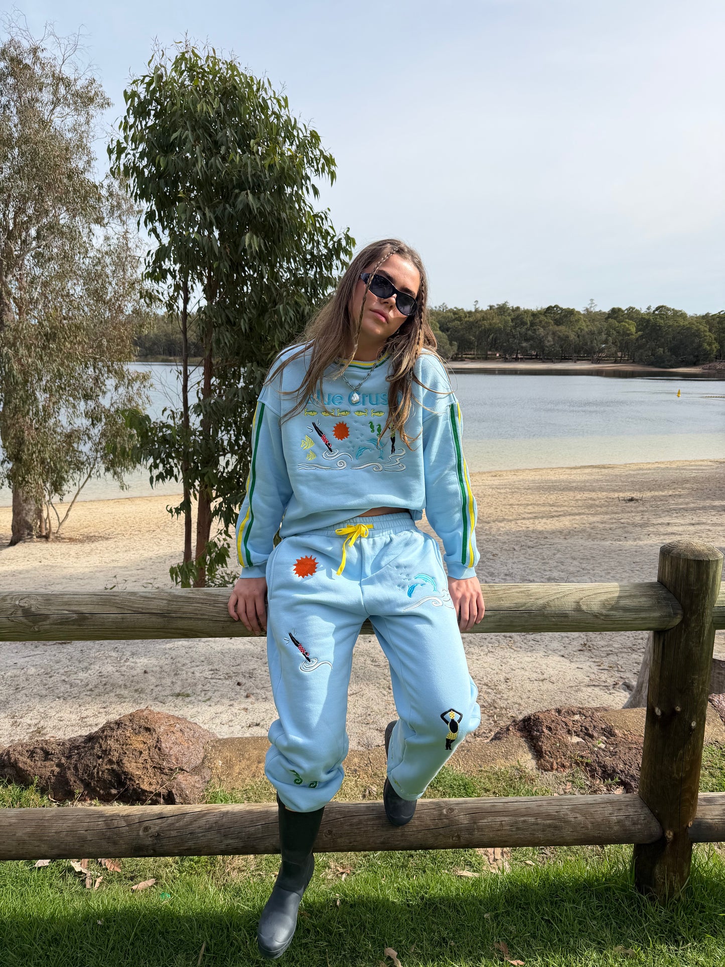 Spicy Dugong - Blue Crush Tracksuit Set