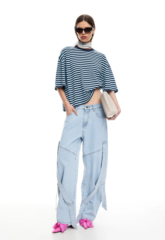 Lioness - Bloom Short Sleeve - Navy Sea Stripe