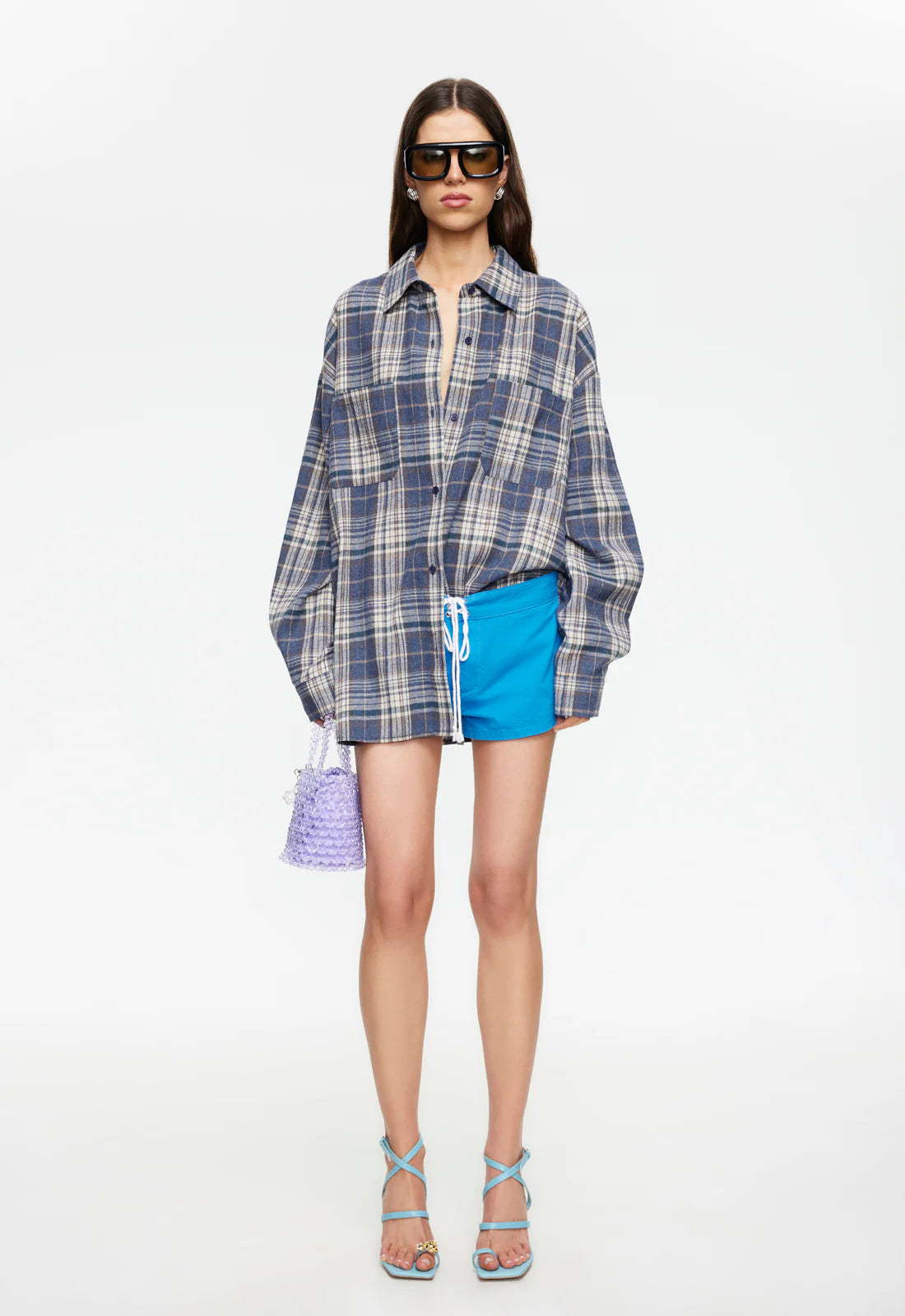 Lioness - Clarity Shirt - Ash Plaid