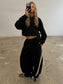 SSAINT - Cropped Hoodie - Black & Butter