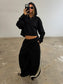 SSAINT - Cropped Hoodie - Black & Butter