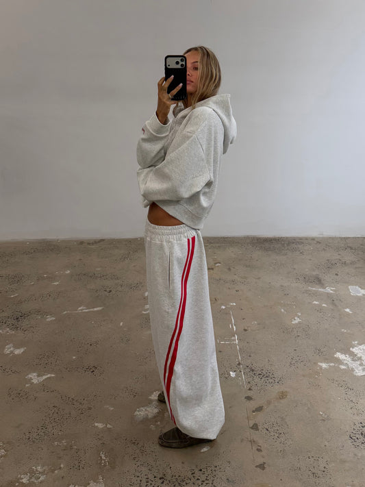 SSAINT - Barrel Trackpants - Grey & Red