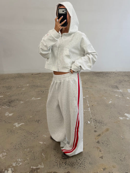 SSAINT - Barrel Trackpants - Grey & Red