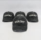 SSAINT - Logo Cap - Black and Cream Acid Wash