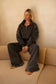 SSAINT - Acid Wash Crop Jacket - Charcoal