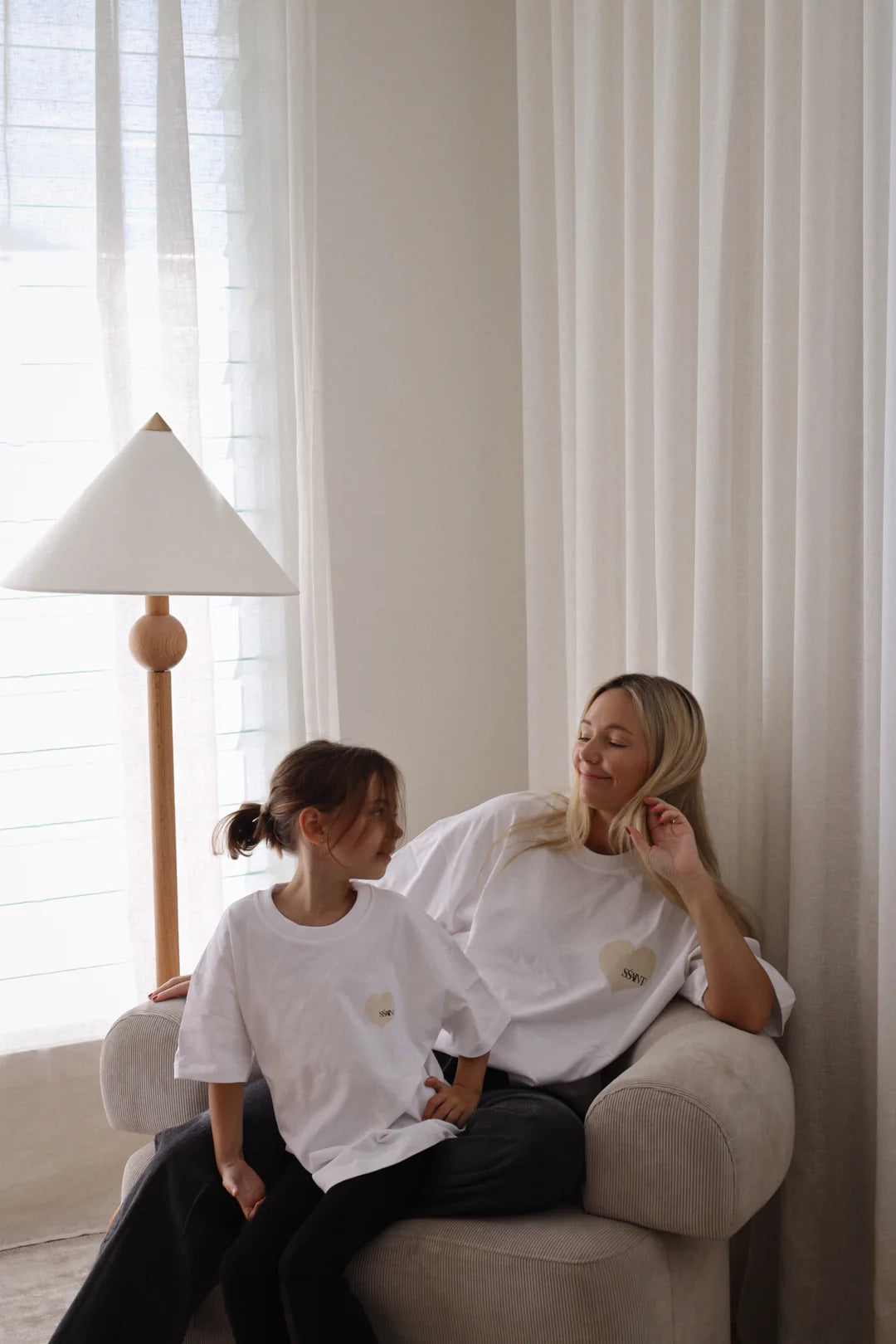 SSAINT - Kids Heart Tee - Cream