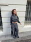 SSAINT - Acid Wash Crop Jacket - Charcoal