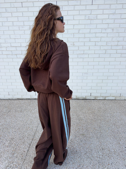 SSAINT - Barrel Trackpant - Blue & Brown